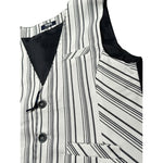 Manuell & Frank Gilet Tinta Unita con Fantasia per Bambino MF5150R BIANCO MANUELL & FRANK 