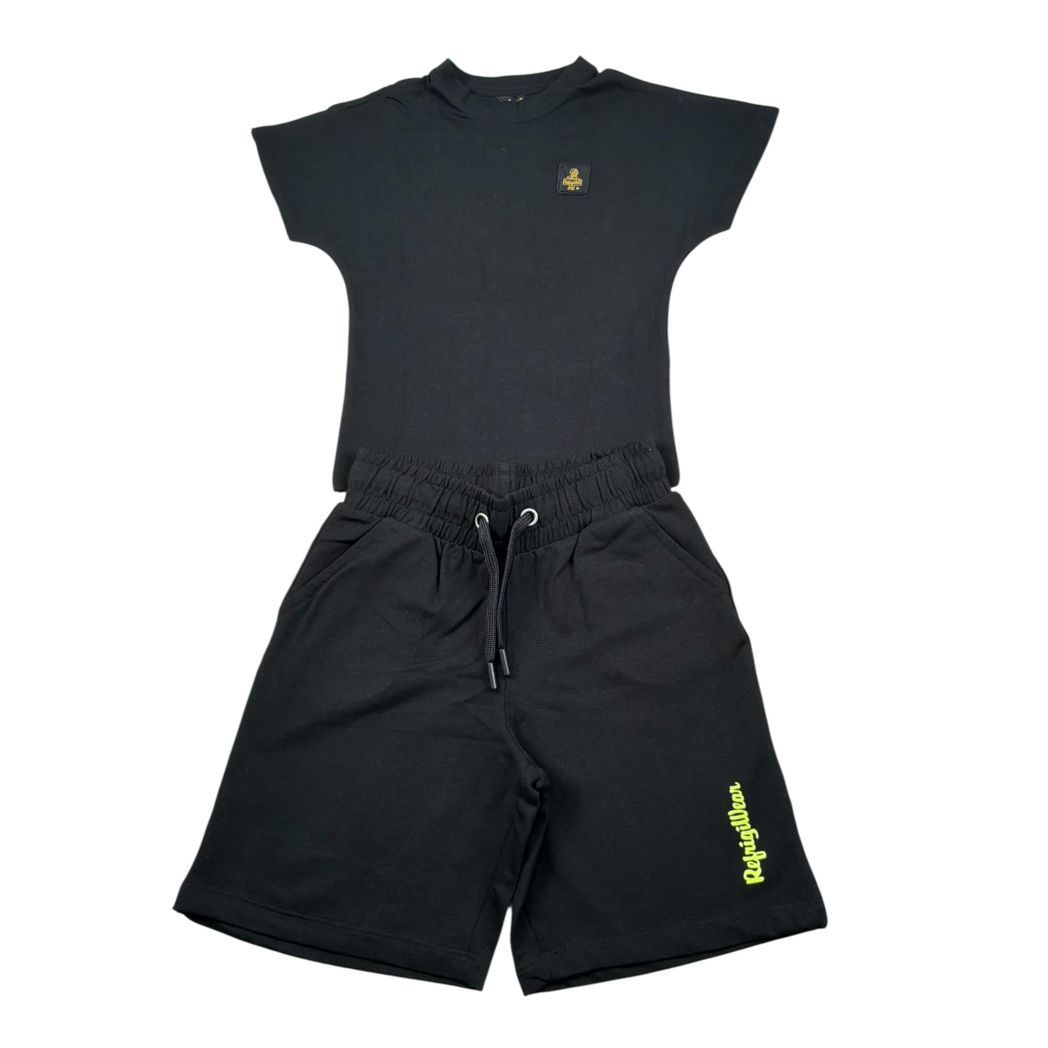 Refrigiwear Completo 2 Pezzi T-Shirt-Bermuda per Neonato R1101W25X NERO REFRIGIWEAR 