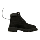 TIMBERLAND stivaletti tinta unita con lacci Nero per Bambino TB012707 NERO TIMBERLAND 