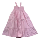 Saint Barth Abito Giromanica Tinta Unita con Stampe per Bambina JEMINE ROSA SAINT BARTH 