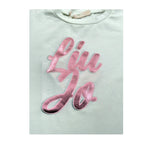 Liu Jo Tshirt Girocollo tinta unita con Stampa Bianco per Neonata KA4011 BIANCO LIU JO 