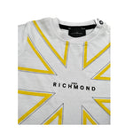 John Richmond T-Shirt Girocollo Tinta Unita con Stampa per Neonato RIP25077TS BIANCO JOHN RICHMOND 