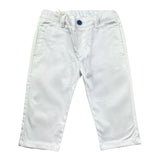 Minibanda Pantalone Tinta Unita con Elastico In Vita per Neonato 3B616 BIANCO MINIBANDA 