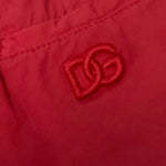 Dolce & Gabbana Bermuda Tinta Unita con Logo per Neonato L12Q99 ROSSO DOLCE & GABBANA 