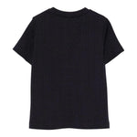 Balmain T-Shirt Girocollo Tinta Unita Logata per Bambino BW8R31 BLU BALMAIN 
