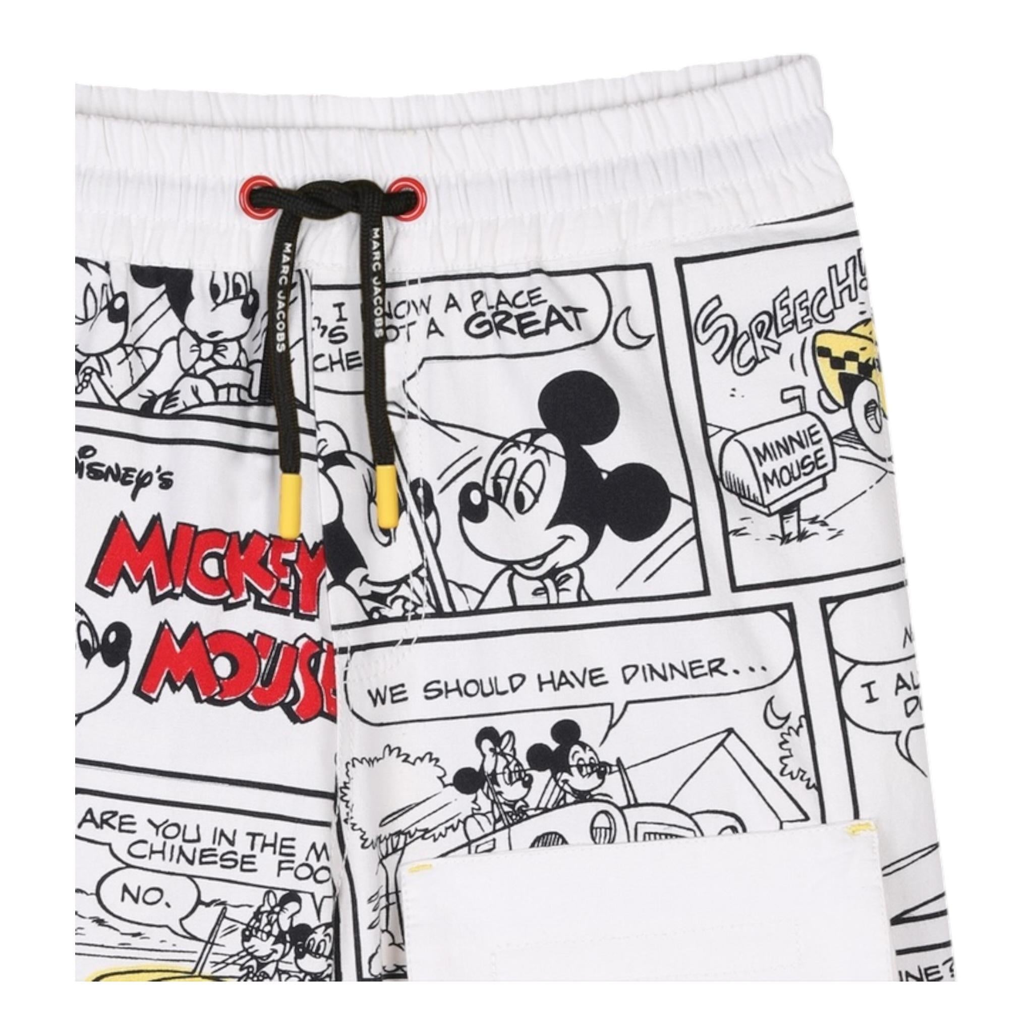 Marc Ellis Bermuda Tinta Unita con Fantasia Toplino per Bambino W60484 BIANCO MARC ELLIS 