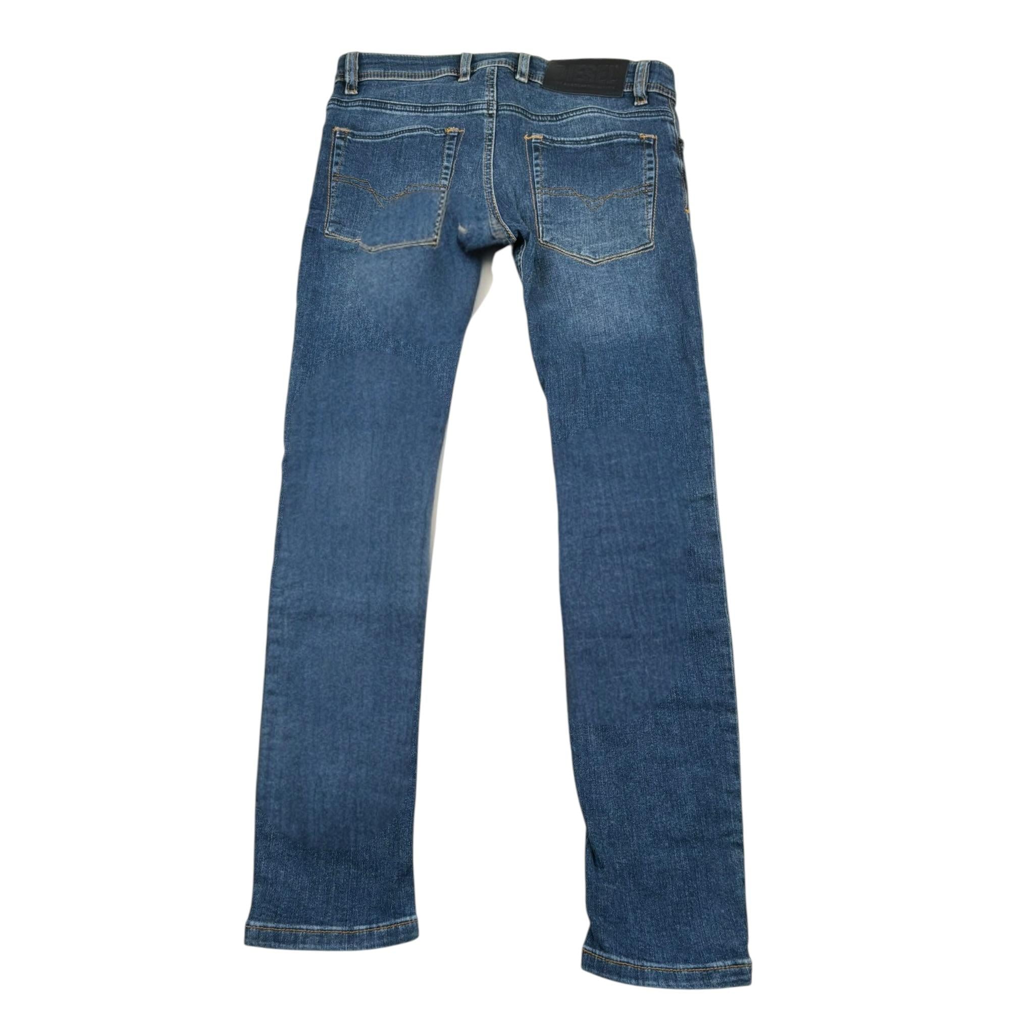 Diesel Jeans Tinta Unita con Girovita Regolabile per Bambino 00J3RJX BLU DIESEL 