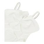 Fun & Fun Tuta Intera A Bretelle Tinta Unita con Tulle per Bambina FNCJJP00985X PANNA FUN & FUN 