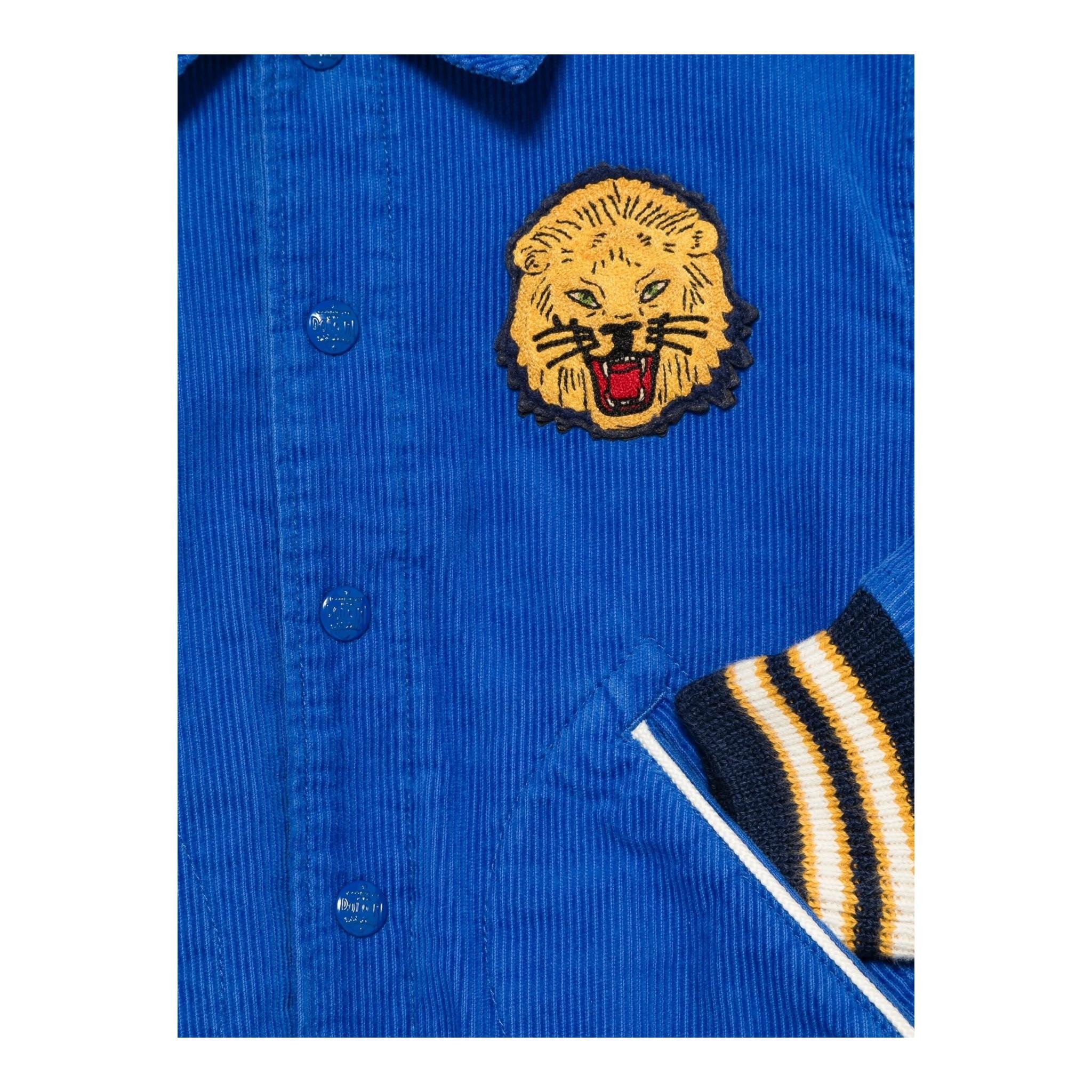 RALPH LAUREN giubbino tinta unita con bottoni e stampa in contrasto Blu per Bambino 323947660001 BLU RALPH LAUREN 