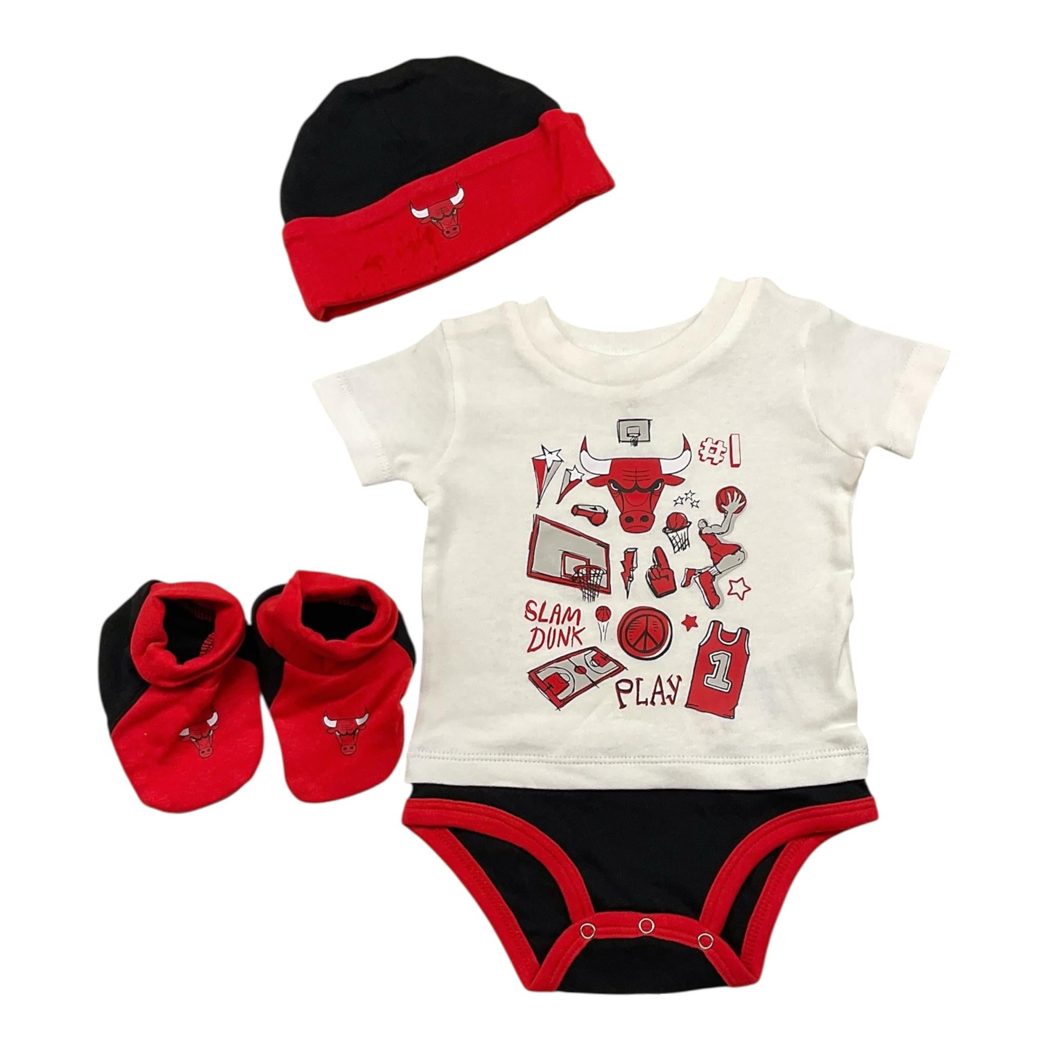 NBA set body-babbucce-cappello tinta unita Bianco per Neonato 176118 BIANCO NBA 