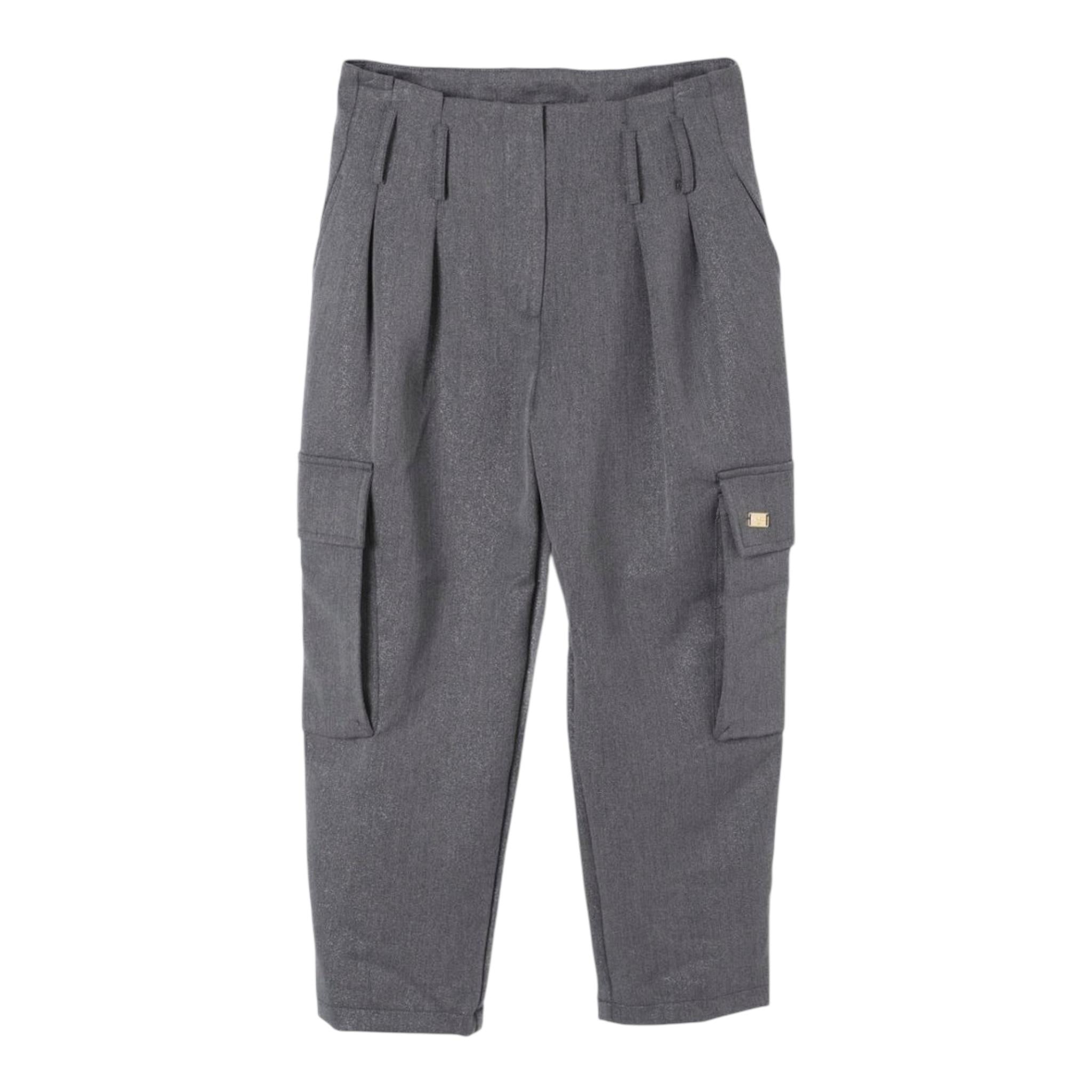 PINKO pantalone tinta unita con tasconi Grigio per Bambina F4PIJGPA020 GRIGIO PINKO 