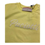 Cesare Paciotti T-Shirt Girocollo Tinta Unita con Logo per Bambino TSP4157BJ GIALLO CESARE PACIOTTI 