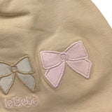 Le Bebe' Cappello Tinta Unita con Fiocchi per Neonata LBG5665 BEIGE LE BEBE' 