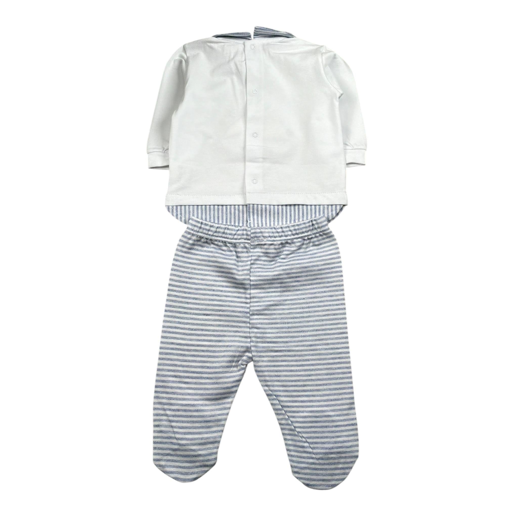 Lalalu' Completo 2 Pezzi Shirt-Ghettina per Neonato CPL3P BIANCO LALALU' 