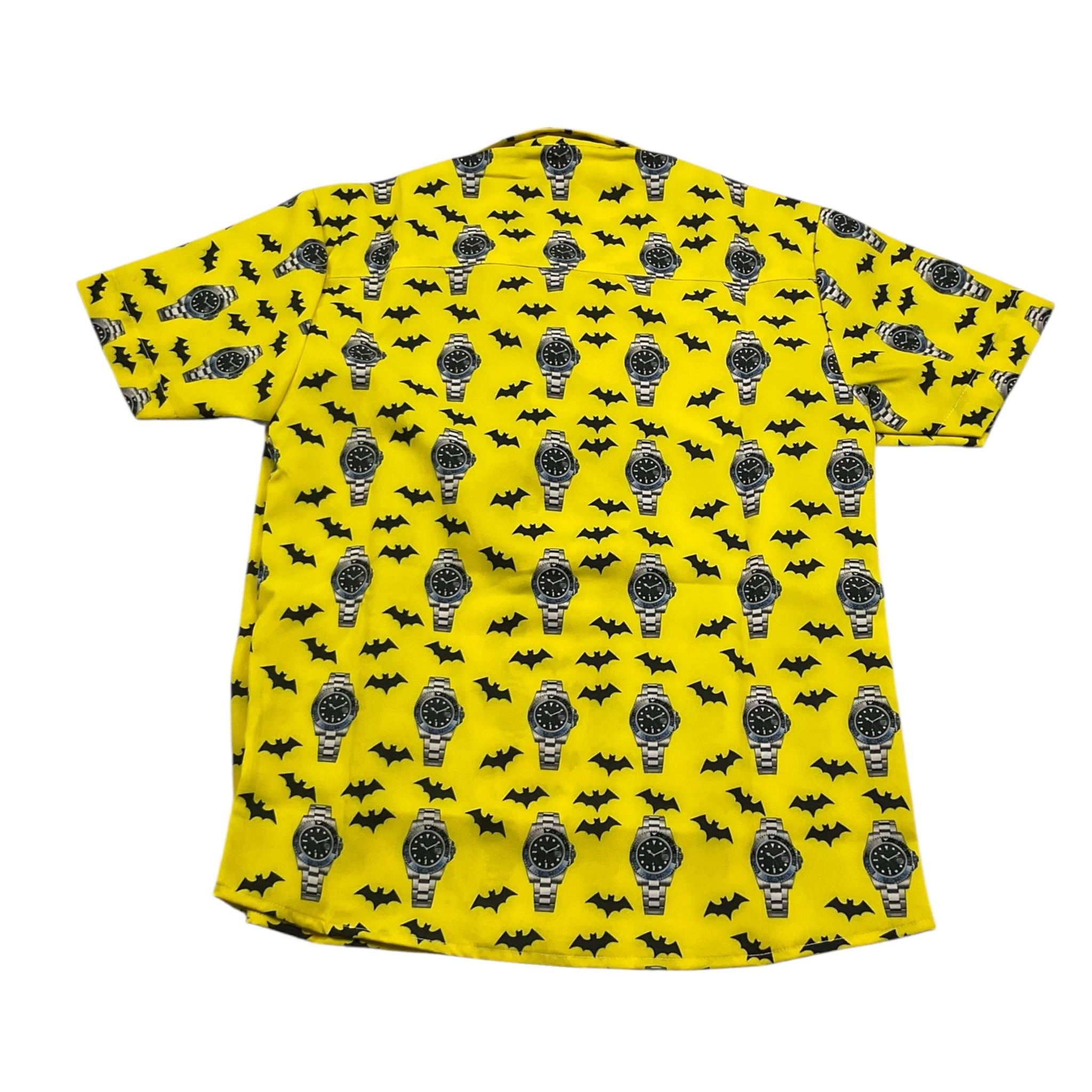 Louis Dieudonne' Camicia Tinta Unita Mezza Manica Stampa Batman per Bambino LD01BOW GIALLO LOUIS DIEUDONNE' 