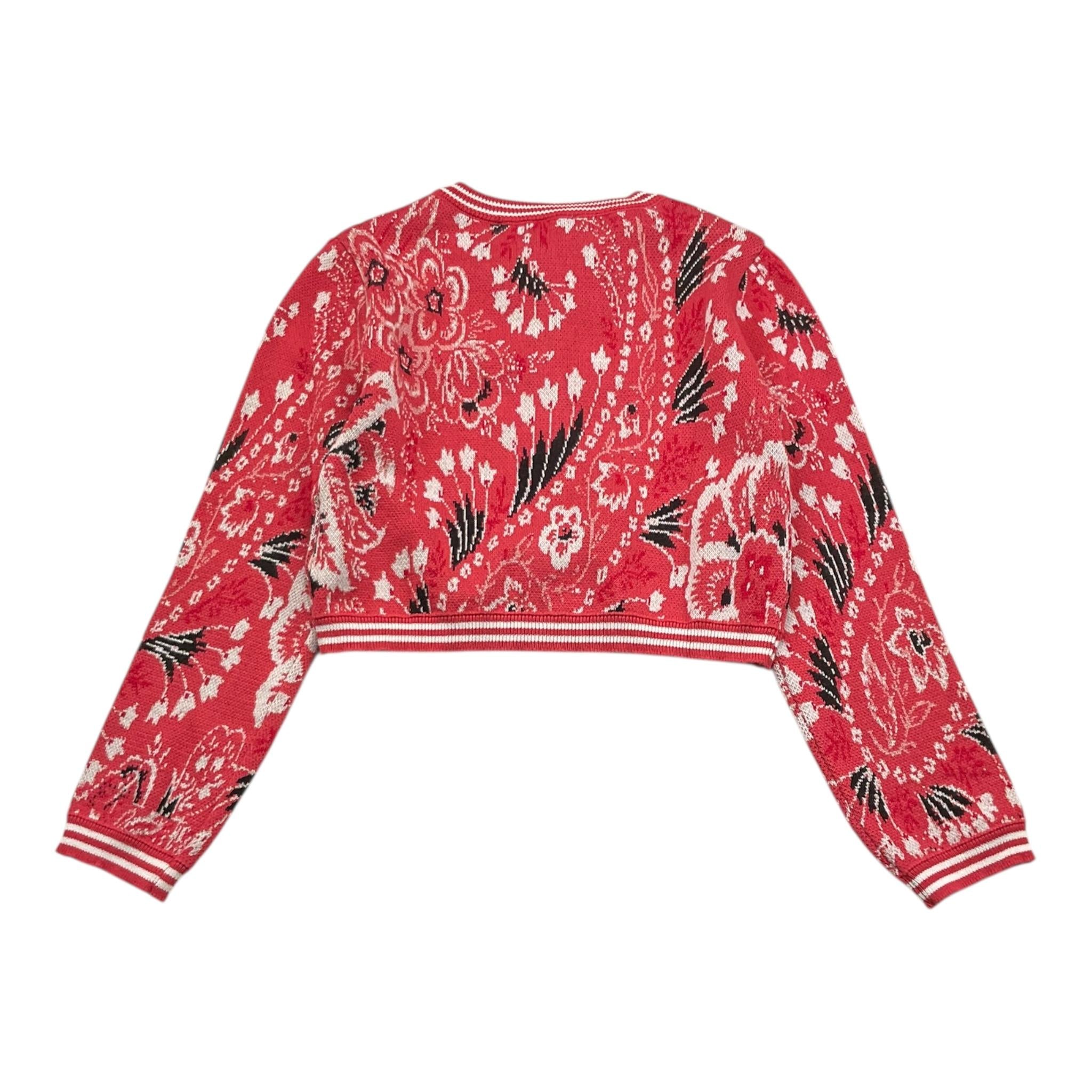 ETRO cardigan tinta unita con fantasia Fragola per Bambina GU9A00 FRAGOLA ETRO 