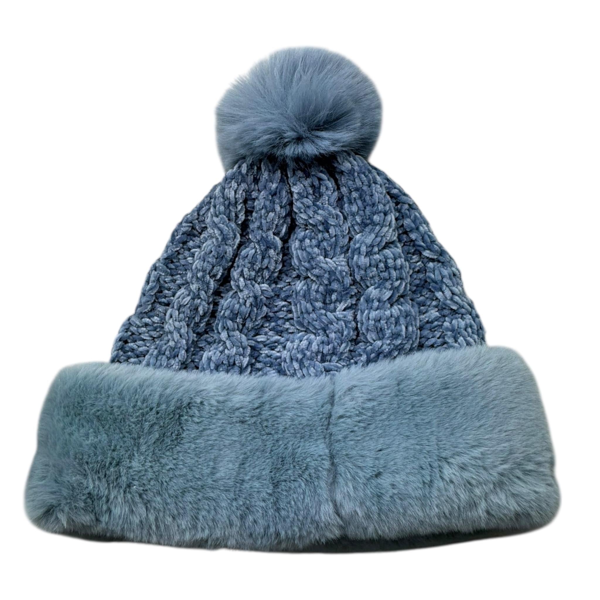 Juicy Couture Set Cappello-Sciarpa Tinta Unita per Bambina JBX6636 AZZURRO JUICY COUTURE 