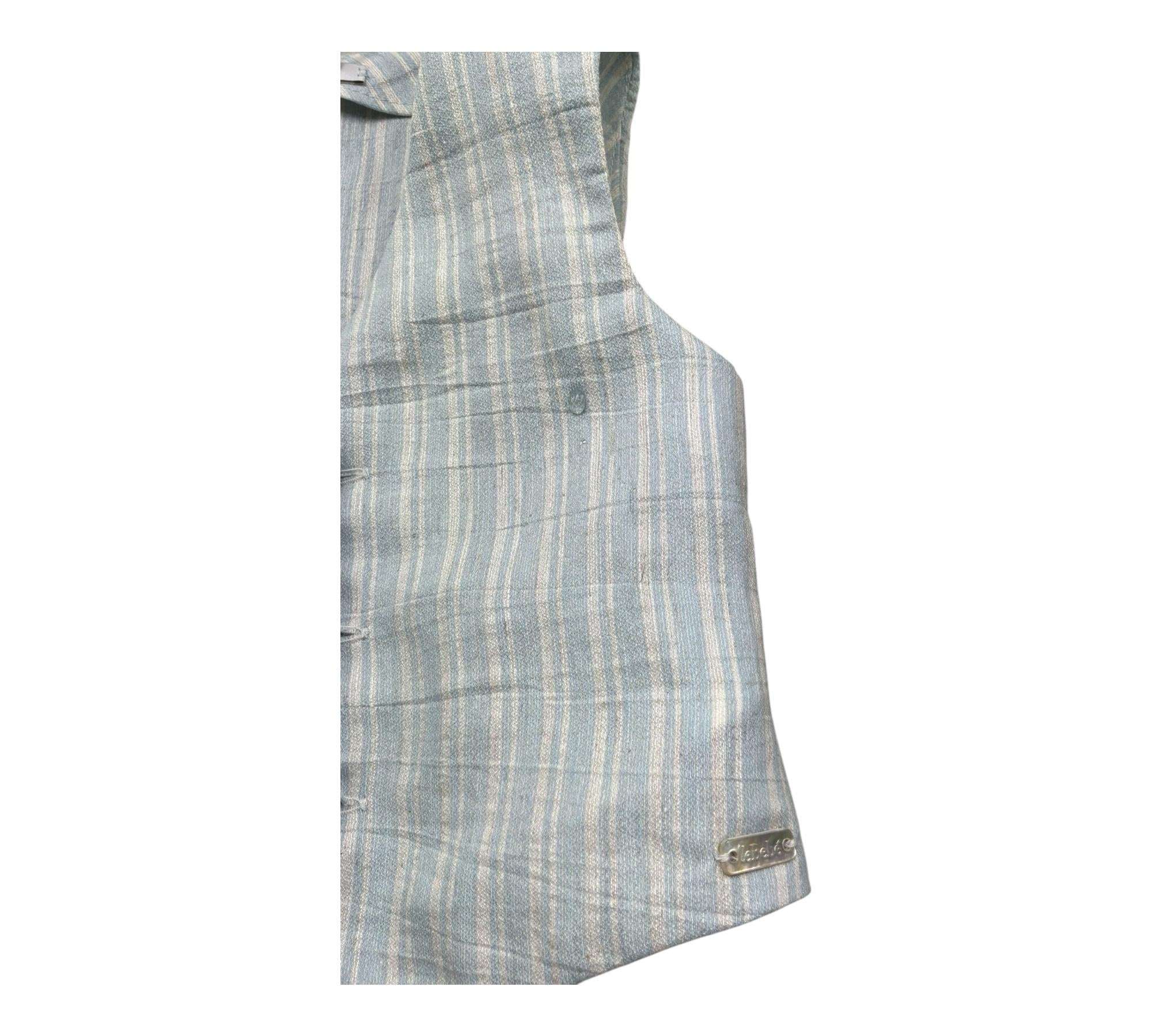 Le Bebe Gilet Tinta Unita con Stampa Fantasia per Neonato LBB5379 AZZURRO LE BEBE 