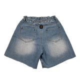 Refrigiwear Short In Denim Tinta Unita con Girovita Regolabile per Bambina 314PRFJS25X AZZURRO REFRIGIWEAR 