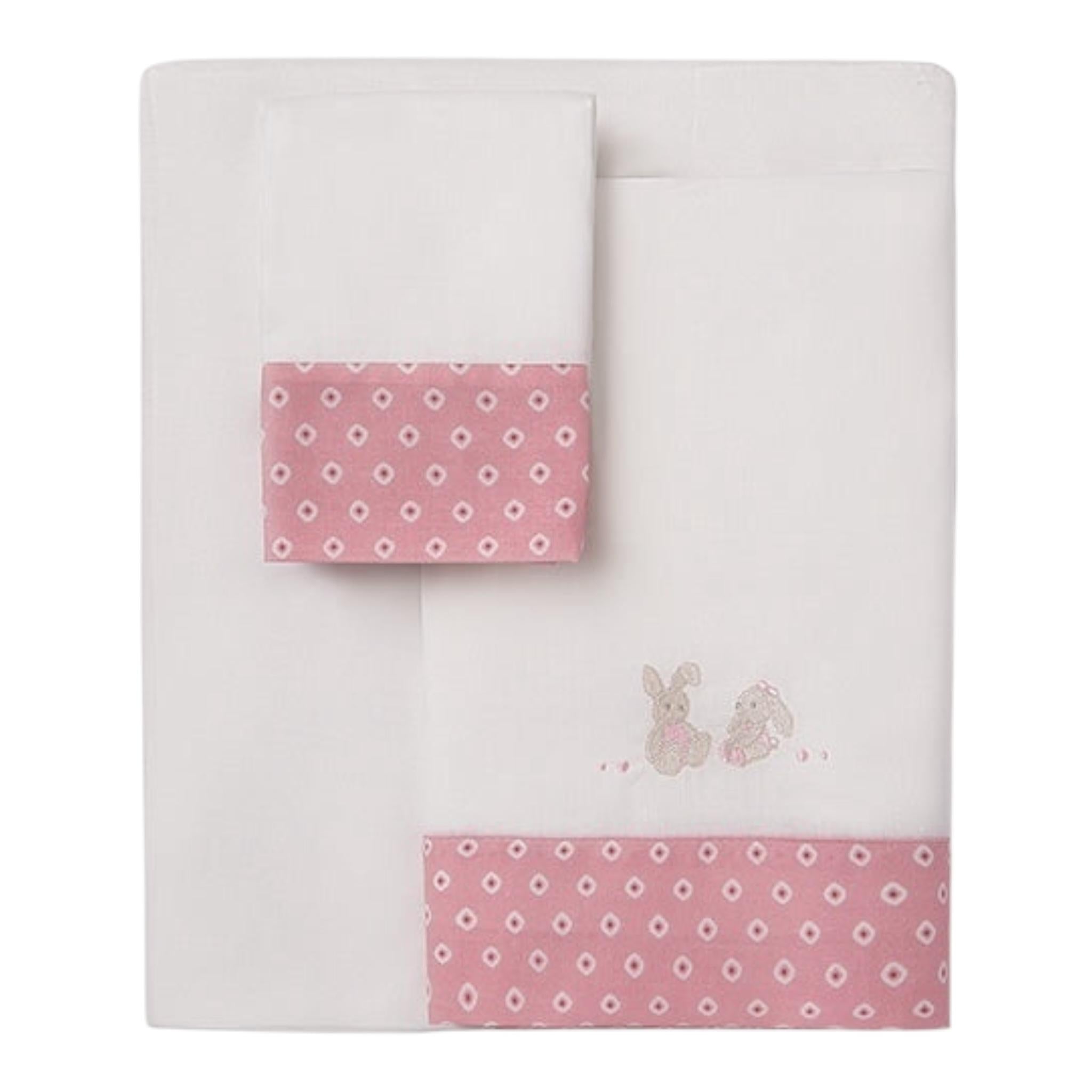 Mayoral Set Coperta 3 Pezzi Bicolore con Stampa per Neonata 9466 BIANCO/ROSA MAYORAL 