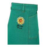 Kenzo Gonna Tinta Unita con Girovita Regolabile per Bambina K60908 VERDE KENZO 