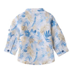 Mini Banda Camicia Manica Lunga Stampa Fantasia per Neonato 3B606X BIANCO MINI BANDA 