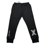 Dsquared2 Pantalone Tuta Tinta Unita con Logo per Bambino DQ2527 NERO DSQUARED2 