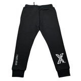 Dsquared2 Pantalone Tuta Tinta Unita con Logo per Bambino DQ2527 NERO DSQUARED2 
