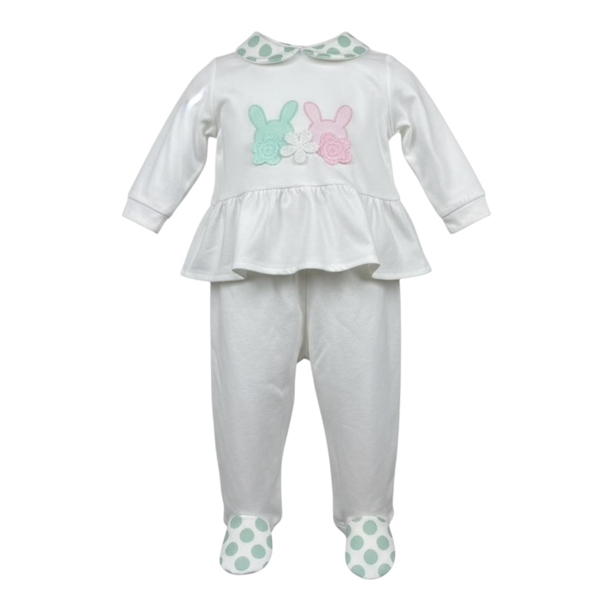 I Delfi Completo 2 Pezzi Shirt-Ghettina Tinta Unita per Neonata 25P5141 BIANCO I DELFI 