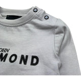 John Richmond Shirt Girocollo Tinta Unita con Logo per Neonato RIP26009TS GRIGIO JOHN RICHMOND 
