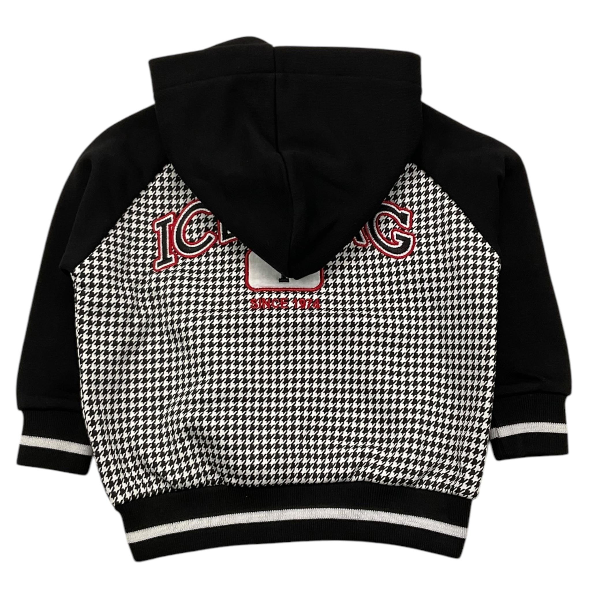 ICEBERG felpa con zip e cappuccio stamp fantasia Bianco/nero per Bambino MFICE5332BJ BIANCO/NERO ICEBERG 