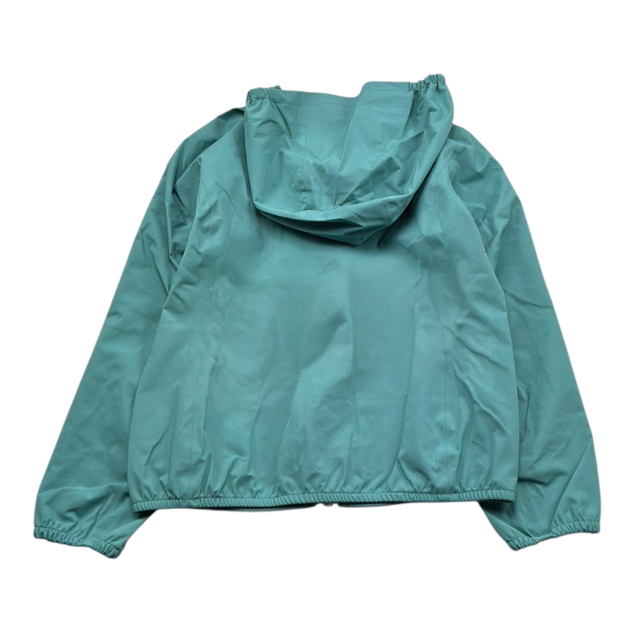 K-Way Giubbino Tinta Unita con Zip E Cappuccio per Bambino K4125CWX VERDE K-WAY 