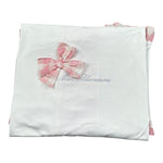 Miss Blumarine Coperta Tinta Unita con Ruches per Neonata MBL2394 BIANCO MISS BLUMARINE 