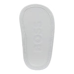 Boss Sangalo Tinta Unita con Logo per Neonata J51666 BIANCO BOSS 