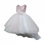 Isabel Couture Abito Cerimonia Giromanica con Brillantini per Bambina IS25C396S ROSA ISABEL COUTURE 