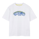Timberland T-Shirt Girocollo Tinta Unita con Logo per Bambino T60430 BIANCO TIMBERLAND 