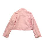 Lu Lu By Miss Grant Giubbino In Ecopelle Tinta Unita con Zip per Bambina LL3590 ROSA LU LU BY MISS GRANT 