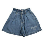 Marc Ellis Short In Denim Tinta Unia con Elastico In Vita per Bambina JMJSO16947 AZZURRO MARC ELLIS 