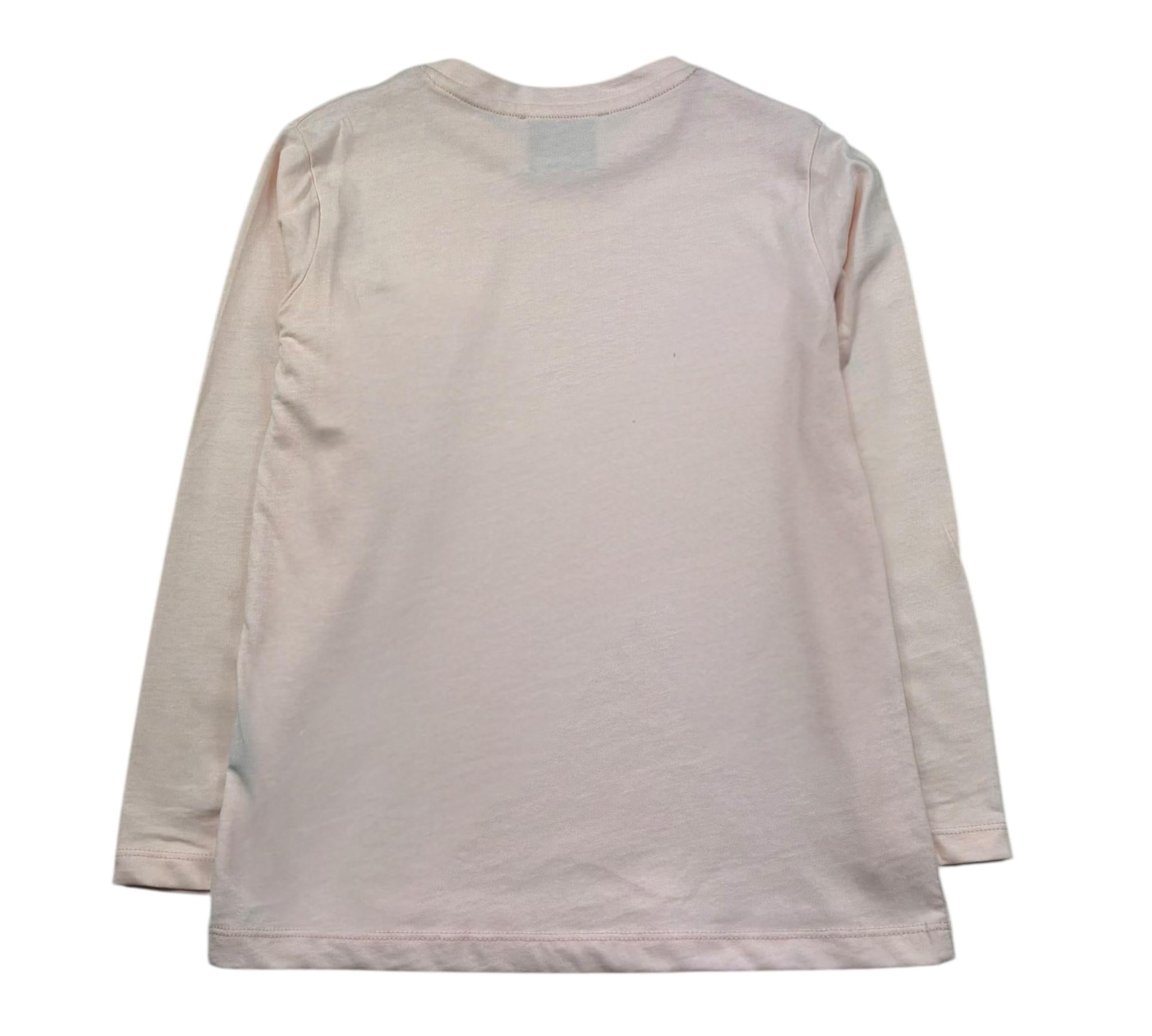 Trussardi Shirt Girocollo Tinta Unita con Logo per Bambina TGP26013TS ROSA TRUSSARDI 