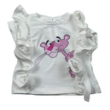 M+E' T-Shirt Girocollo tinta unita con Stampa Bianco per Neonata UE1377 BIANCO M+E' 