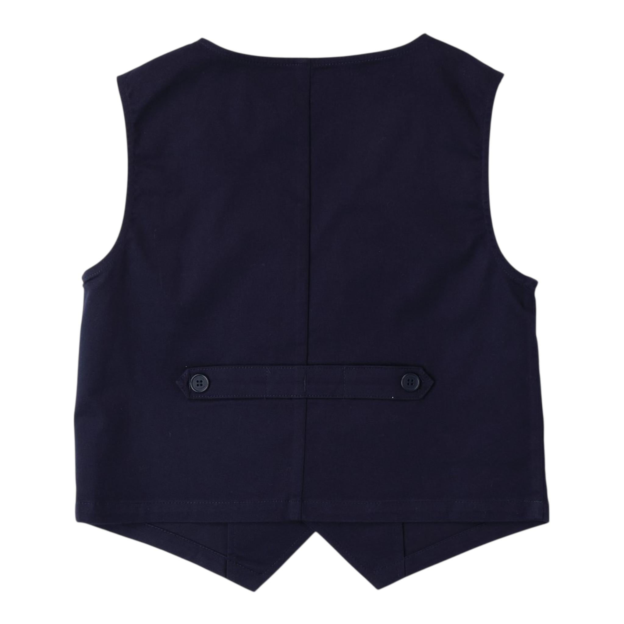 Sarabanda Gilet Tinta Unita con Bottoni per Neonato 0B670N BLU SARABANDA 
