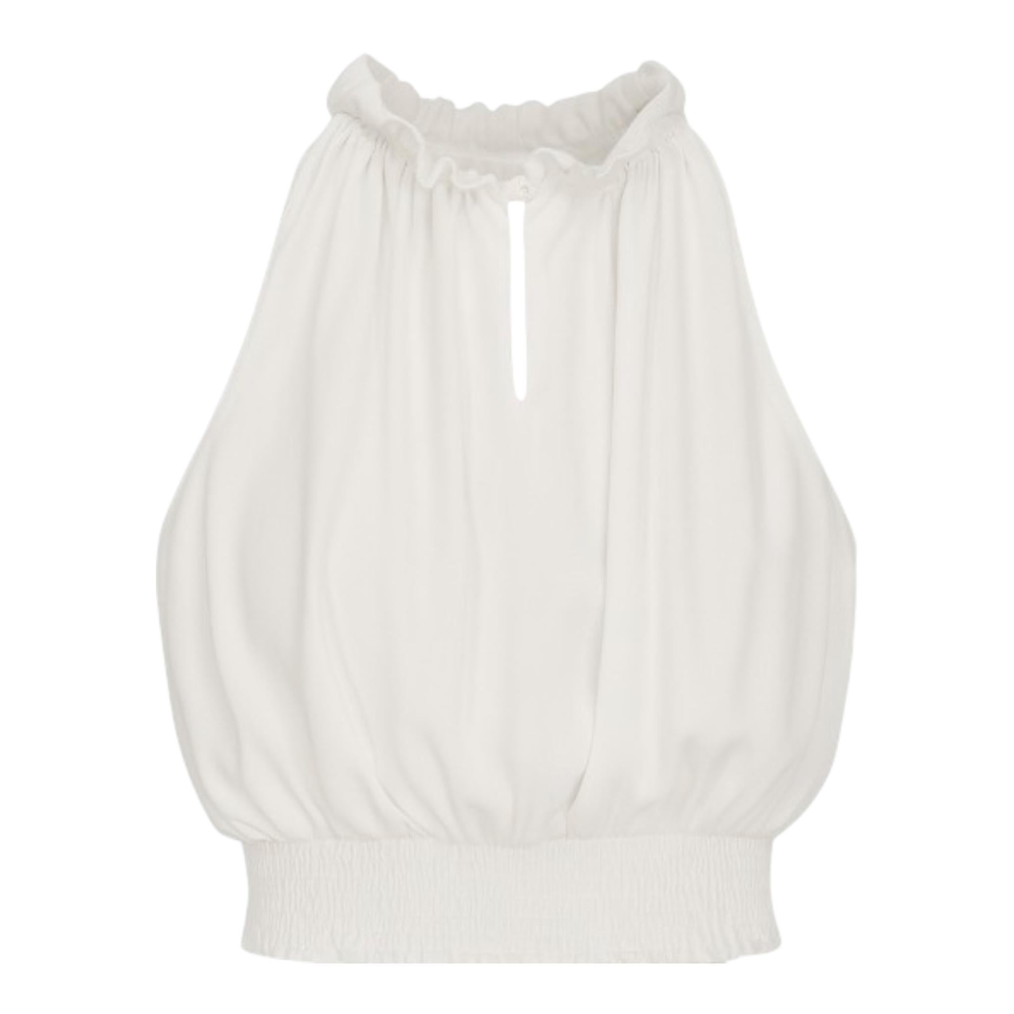 Fun & Fun Camicia Giromanica Tinta Unita per Bambina FNCJSH01080 BIANCO FUN & FUN 