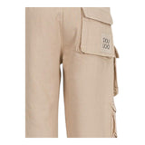Dou Dou Pantalone Modello Cargo Tinta Unita per Bambina DW6P30 BEIGE DOU DOU 