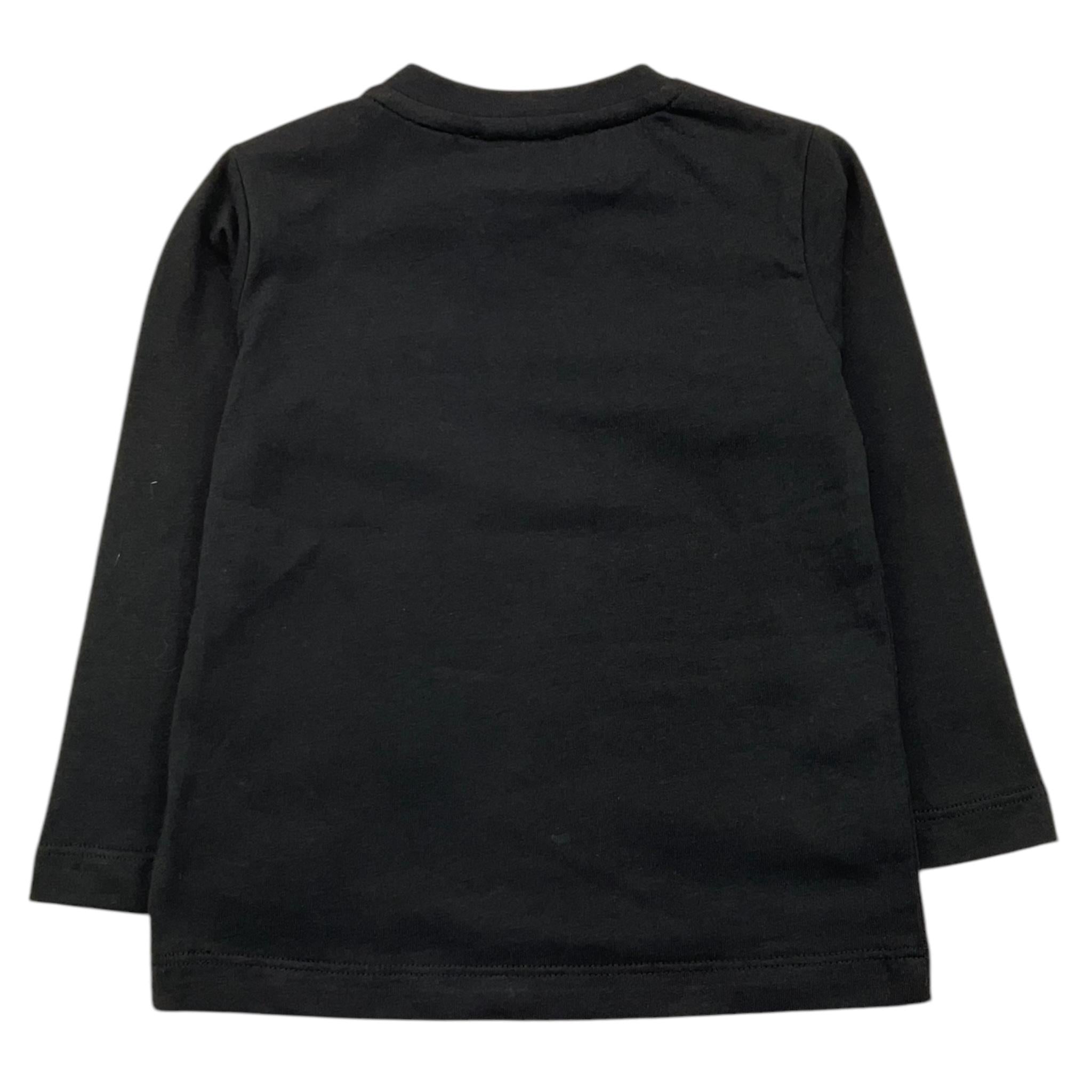 JOHN RICHMOND shirt girocollo tinta unita con stampa in contrasto Nero per Neonato RIA25097TS NERO JOHN RICHMOND 