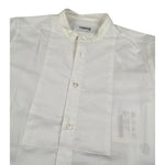 Dondup Camicia Manica Lunga Tinta Unita Collo Coreano per Bambino DMCA62 BIANCO DONDUP 