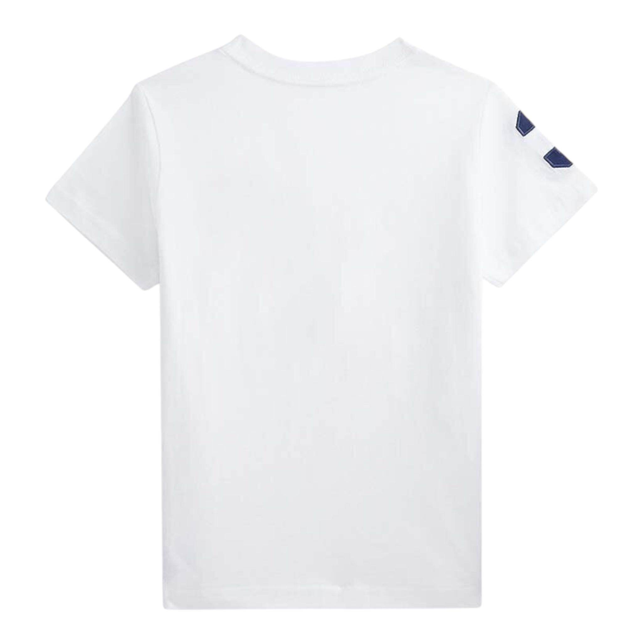 Ralph Lauren T-Shirt Girocollo Tinta Unita con Stampa per Bambino 322832907037J BIANCO RALPH LAUREN 