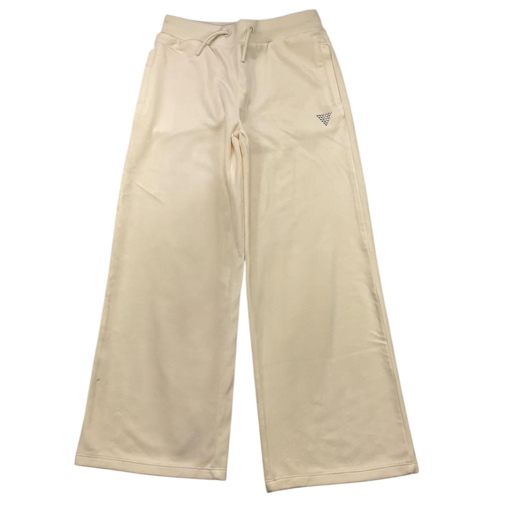 GUESS pantalone tinta unita in ciniglia modello palazzo Panna per Bambina K4RQ16KBXI2 PANNA GUESS 