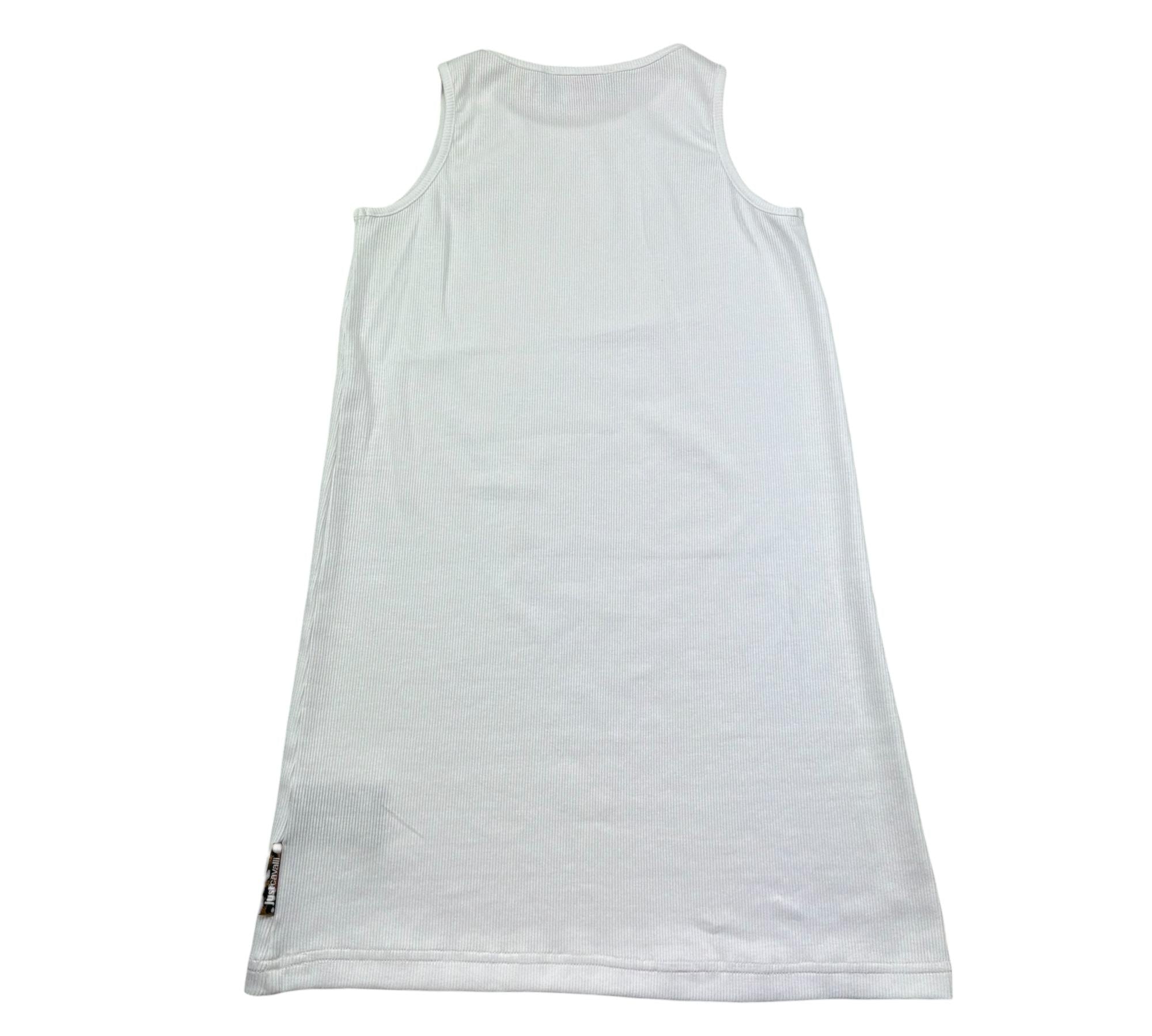 Just Cavalli Canotta Tinta Unita con Stampa per Bambina JGP26008CN BIANCO JUST CAVALLI 