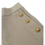 Balmain Short Tinta Unita con Finti Bottoni per Bambina BW6C89 SABBIA BALMAIN 