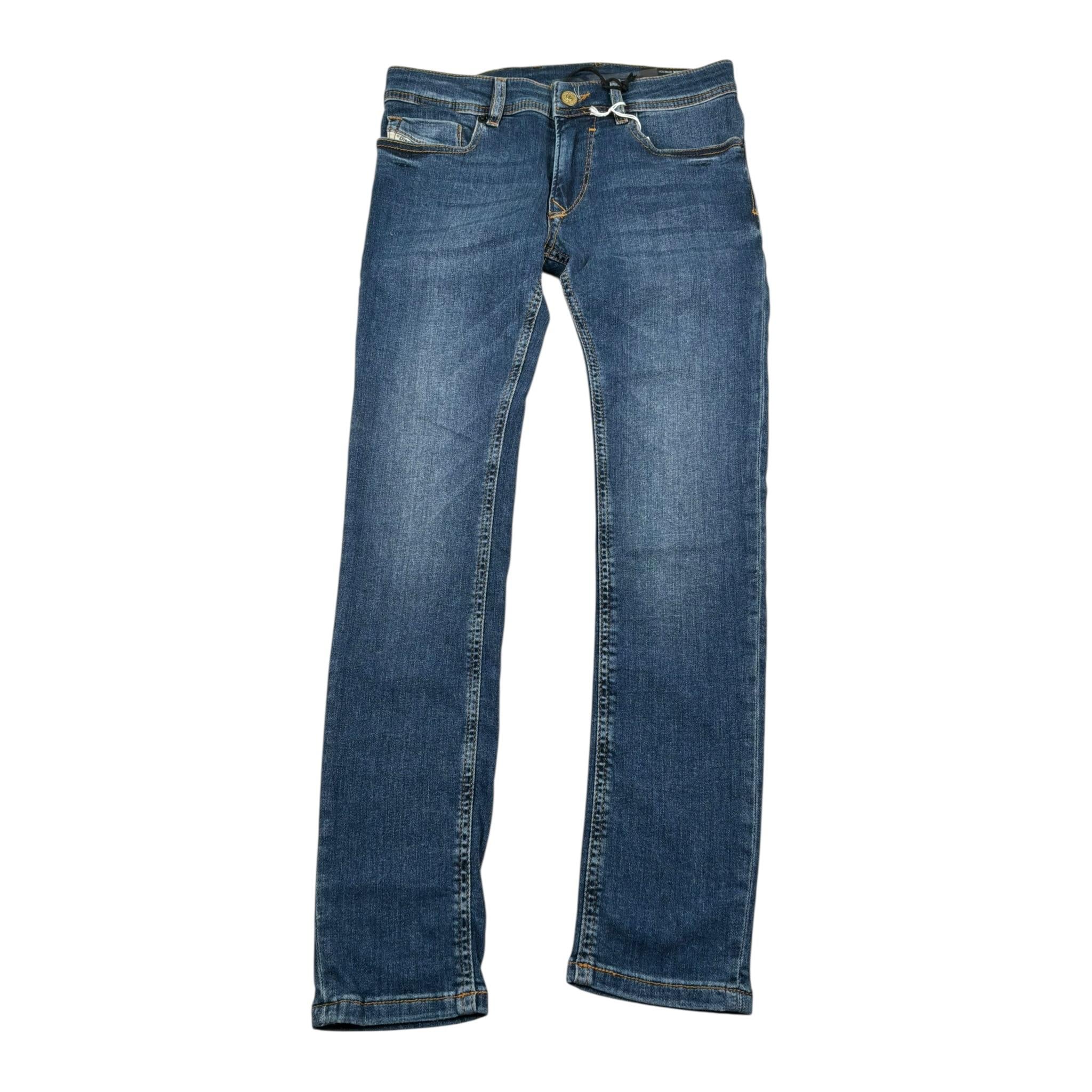 Diesel Jeans Tinta Unita con Girovita Regolabile per Bambino 00J3RJX BLU DIESEL 